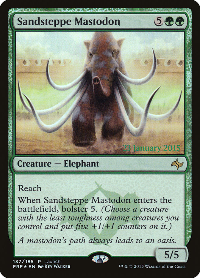 Sandsteppe Mastodon (Launch) [Fate Reforged Prerelease Promos] | Black Swamp Games