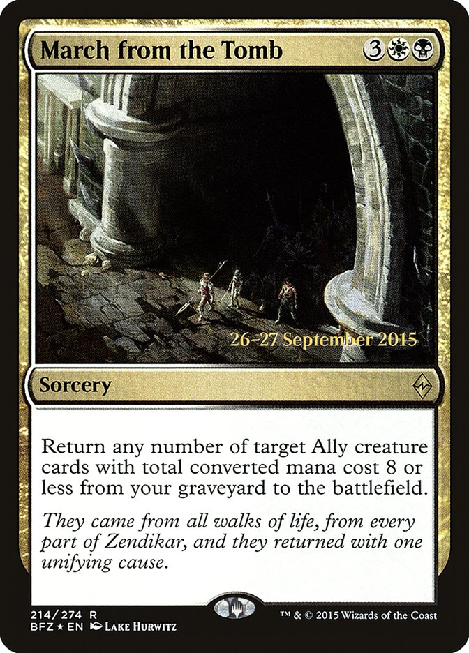 March from the Tomb [Battle for Zendikar Prerelease Promos] | Black Swamp Games