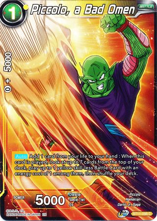 Piccolo, a Bad Omen (BT11-098) [Vermilion Bloodline 2nd Edition] | Black Swamp Games
