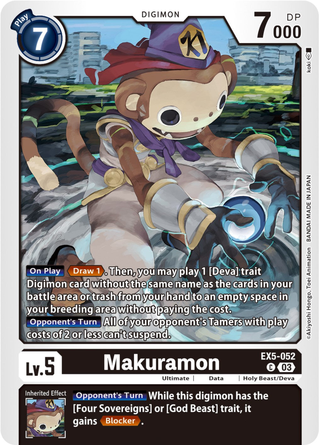 Makuramon [EX5-052] [Animal Colosseum] | Black Swamp Games