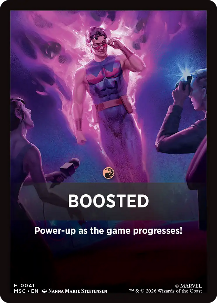 Boosted Theme Card [Marvel Super Heroes Commander] | Black Swamp Games