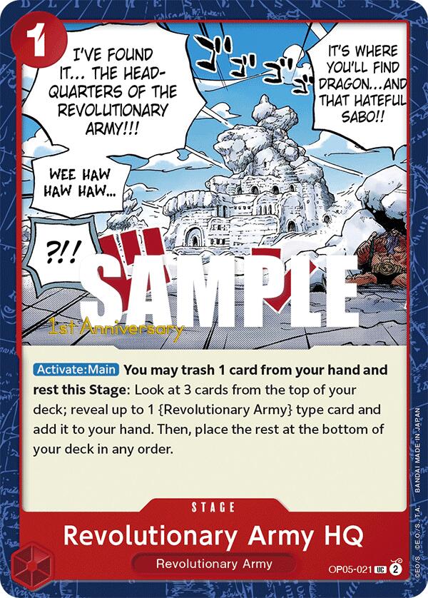 Revolutionary Army HQ [Awakening of the New Era: 1st Anniversary Tournament Cards] | Black Swamp Games