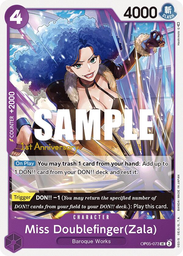 Miss Doublefinger(Zala) [Awakening of the New Era: 1st Anniversary Tournament Cards] | Black Swamp Games