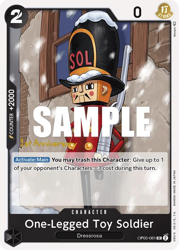 One-Legged Toy Soldier [Awakening of the New Era: 1st Anniversary Tournament Cards] | Black Swamp Games