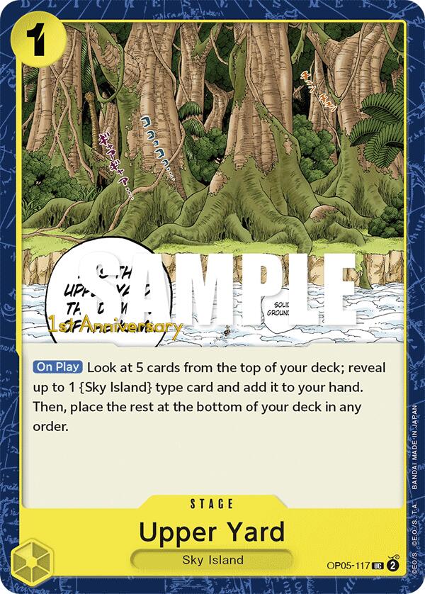 Upper Yard [Awakening of the New Era: 1st Anniversary Tournament Cards] | Black Swamp Games