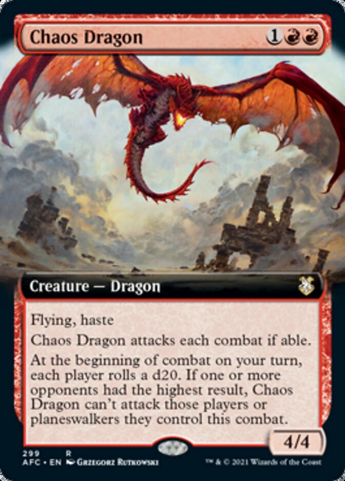 Chaos Dragon (Extended Art) [Dungeons & Dragons: Adventures in the Forgotten Realms Commander] | Black Swamp Games
