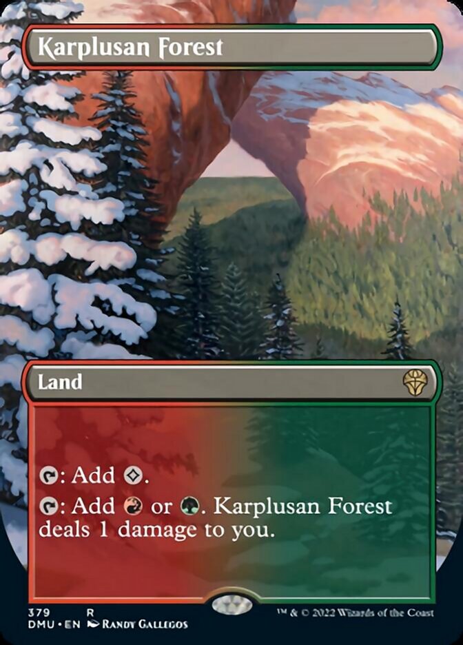 Karplusan Forest (Borderless Alternate Art) [Dominaria United] | Black Swamp Games