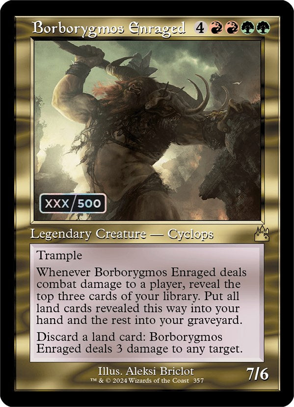 Borborygmos Enraged (Retro) (Serialized) [Ravnica Remastered] | Black Swamp Games