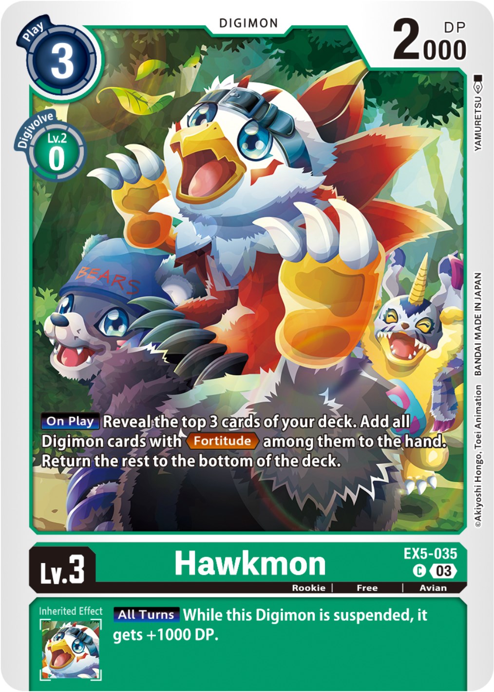 Hawkmon [EX5-035] [Animal Colosseum] | Black Swamp Games