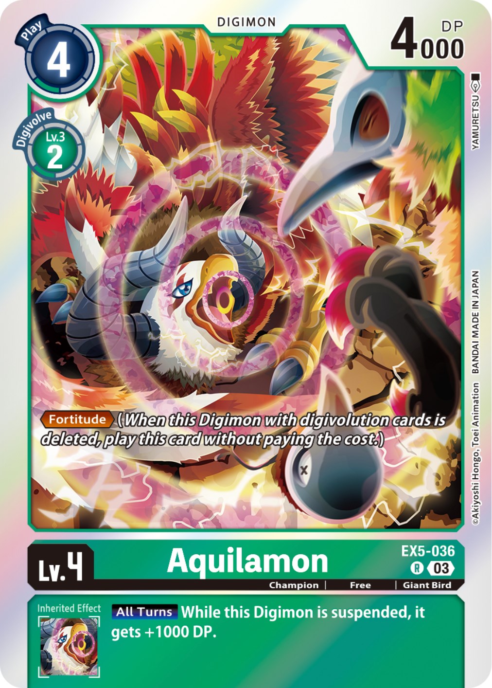 Aquilamon [EX5-036] [Animal Colosseum] | Black Swamp Games