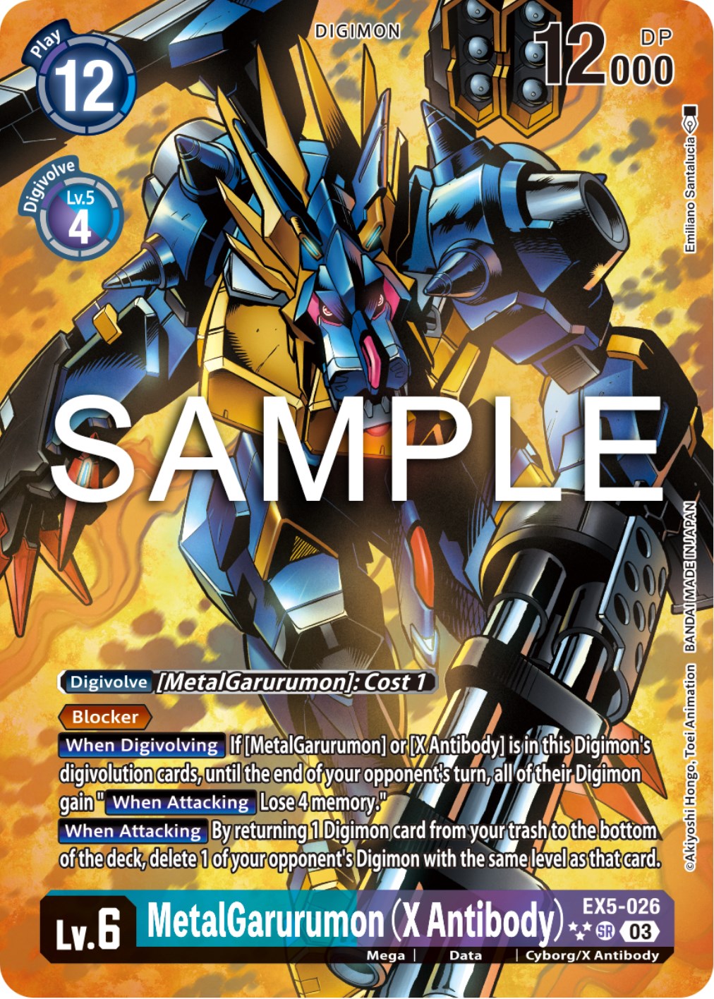 MetalGarurumon (X Antibody) [EX5-026] (English Exclusive Alternate Art) [Animal Colosseum] | Black Swamp Games