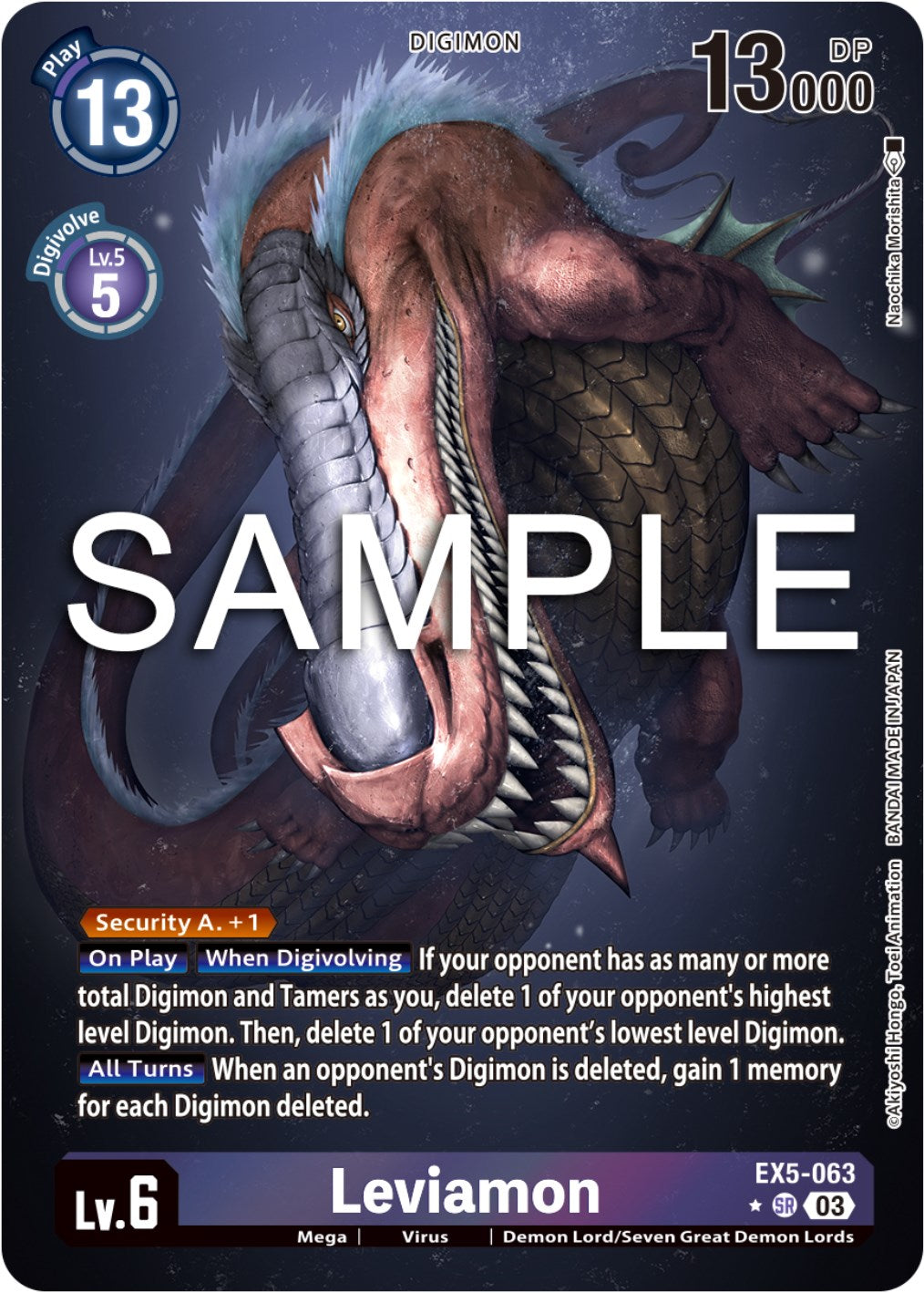 Leviamon [EX5-063] (Alternate Art) [Animal Colosseum] | Black Swamp Games