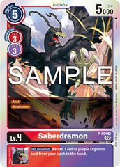 Saberdramon [P-091] - P-091 (3rd Anniversary Update Pack) [Promotional Cards] | Black Swamp Games