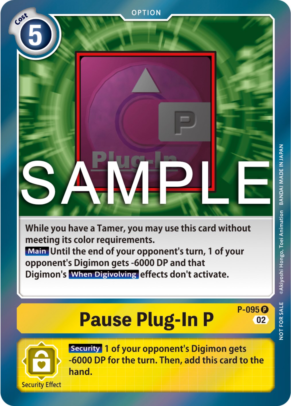 Pause Plug-In P [P-095] (3rd Anniversary Update Pack) [Promotional Cards] | Black Swamp Games