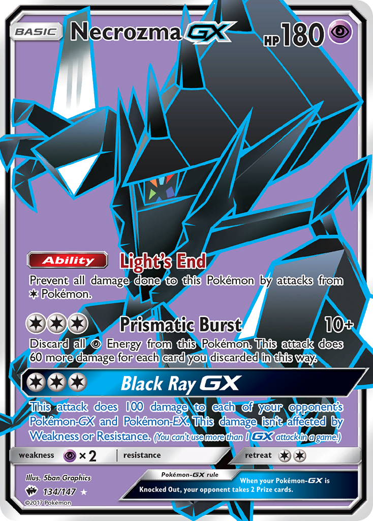 Necrozma GX (134/147) [Sun & Moon: Burning Shadows] | Black Swamp Games