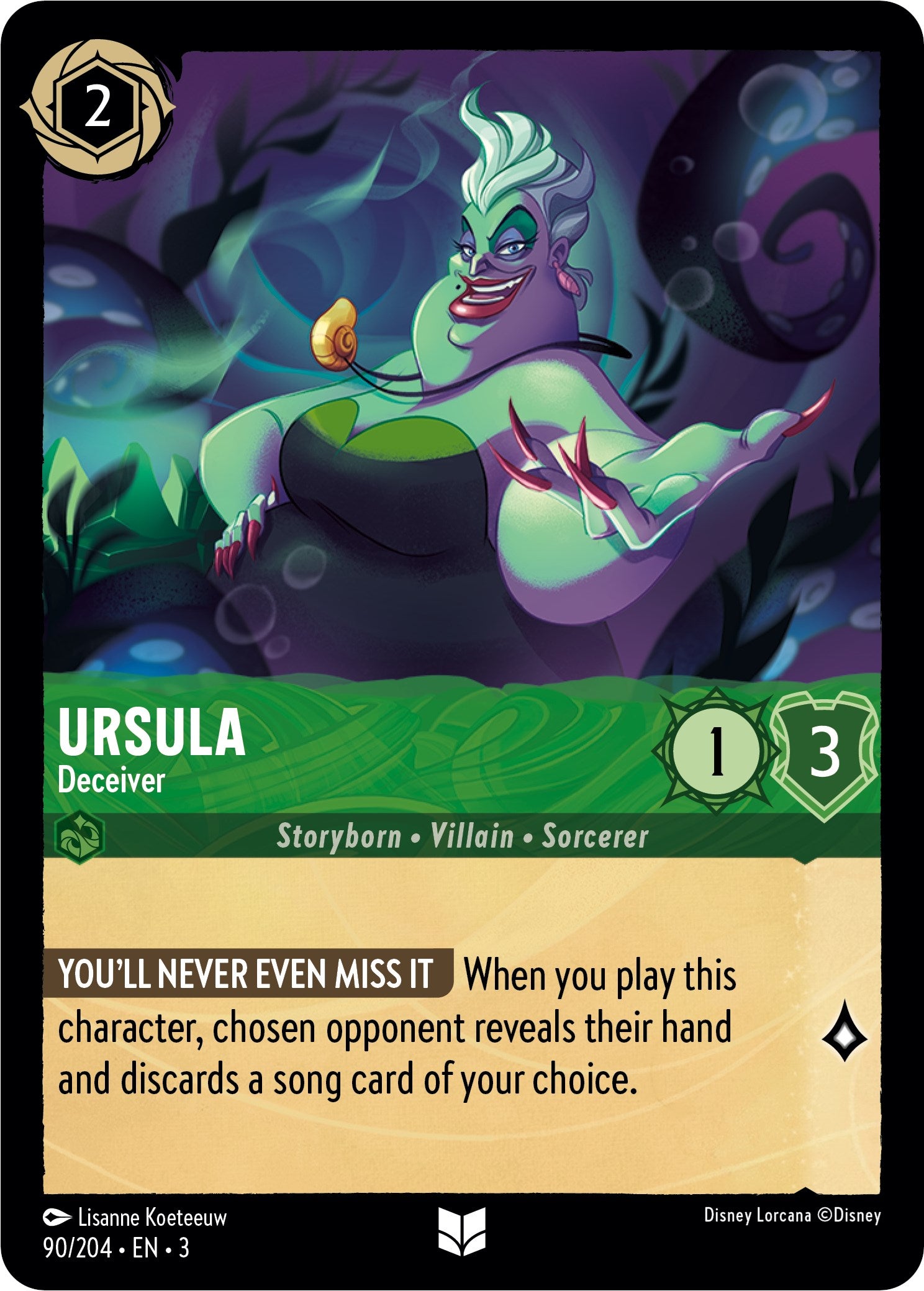 Ursula - Deceiver (90/204) [Into the Inklands] | Black Swamp Games