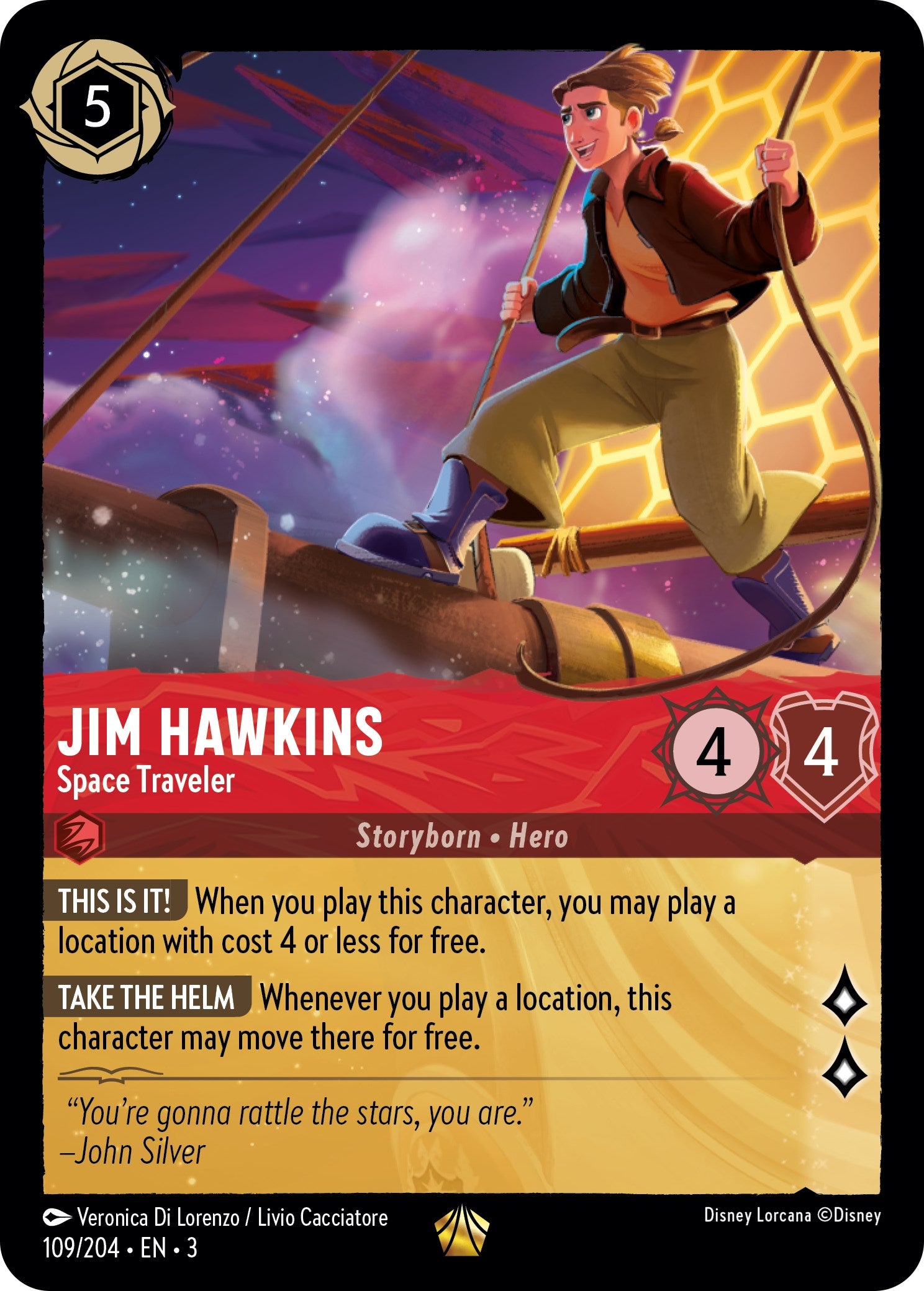 Jim Hawkins - Space Traveler (109/204) [Into the Inklands] | Black Swamp Games