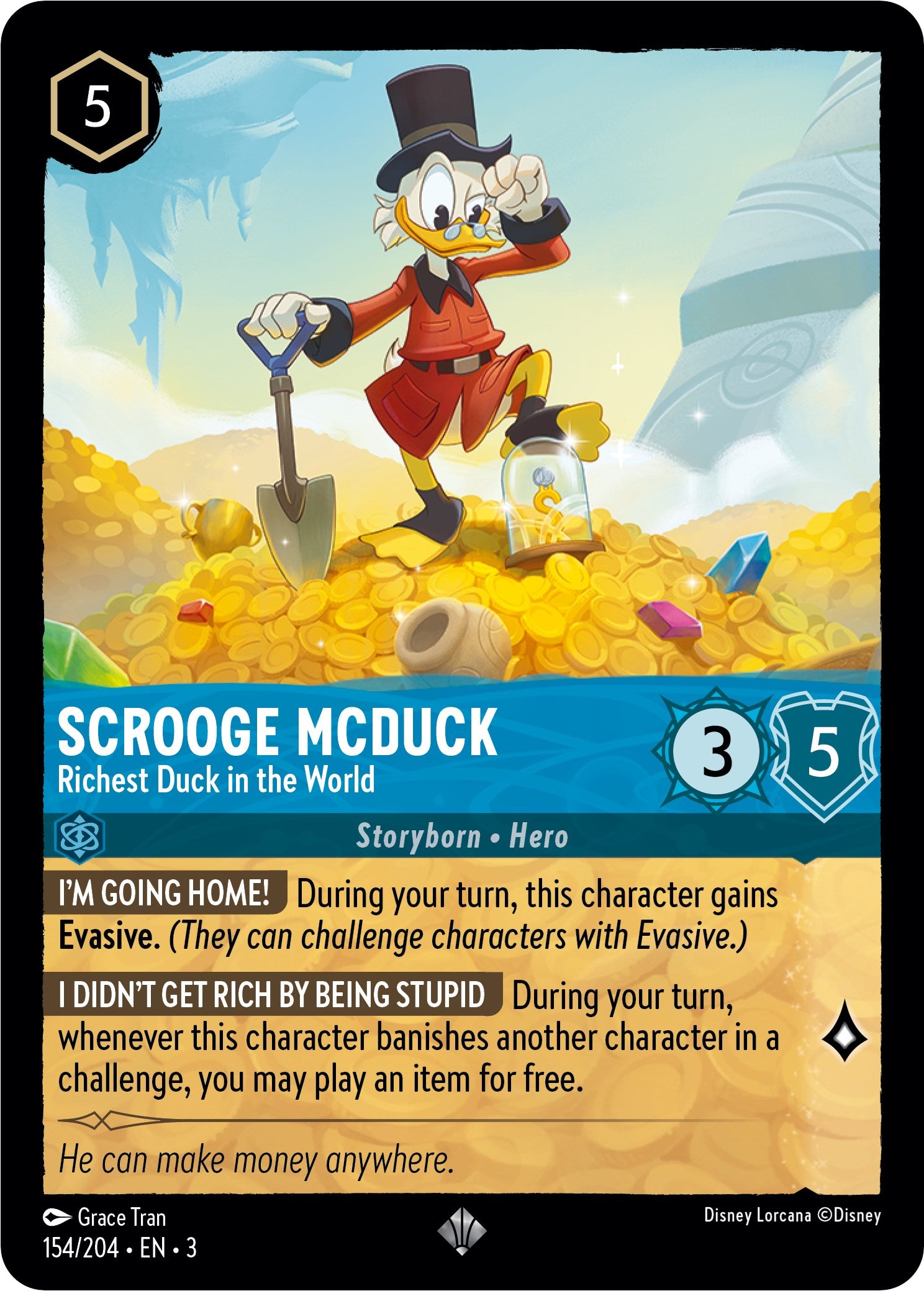 Scrooge McDuck - Richest Duck in the World (154/204) [Into the Inklands] | Black Swamp Games