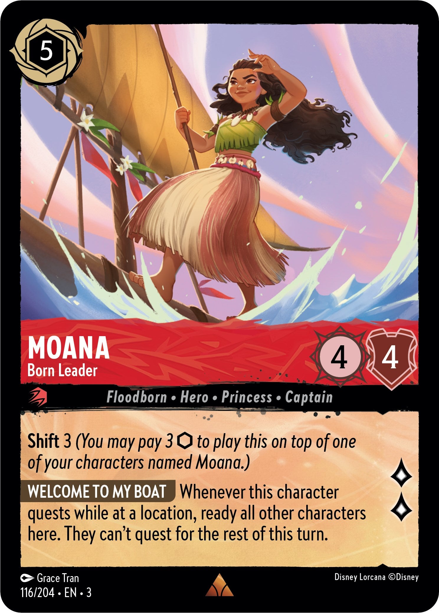 Moana - Born Leader (116/204) [Into the Inklands] | Black Swamp Games