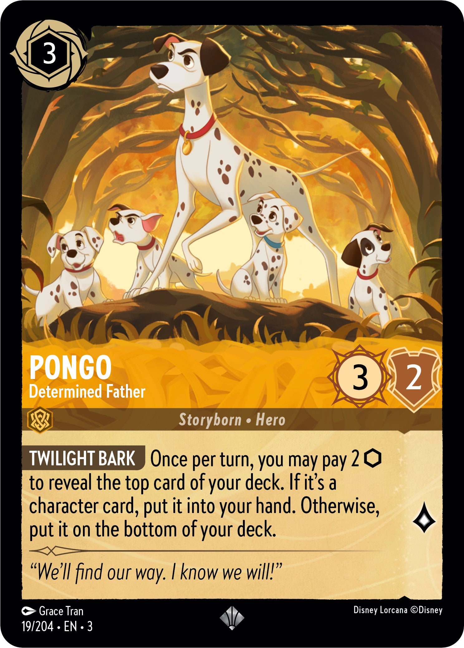 Pongo - Determined Father (19/204) [Into the Inklands] | Black Swamp Games
