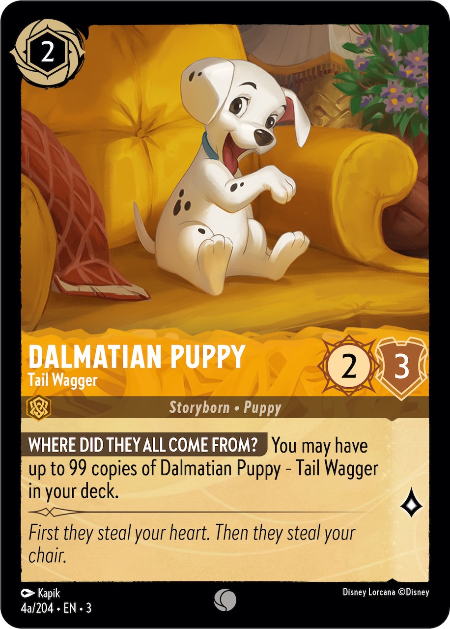 Dalmatian Puppy - Tail Wagger (4a) (4a/204) [Into the Inklands] | Black Swamp Games