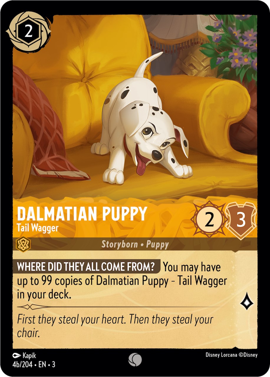 Dalmatian Puppy - Tail Wagger (4b) (4b/204) [Into the Inklands] | Black Swamp Games