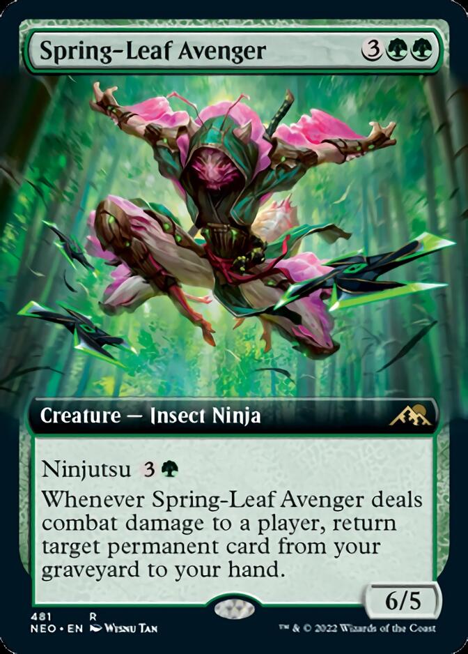 Spring-Leaf Avenger (Extended Art) [Kamigawa: Neon Dynasty] | Black Swamp Games