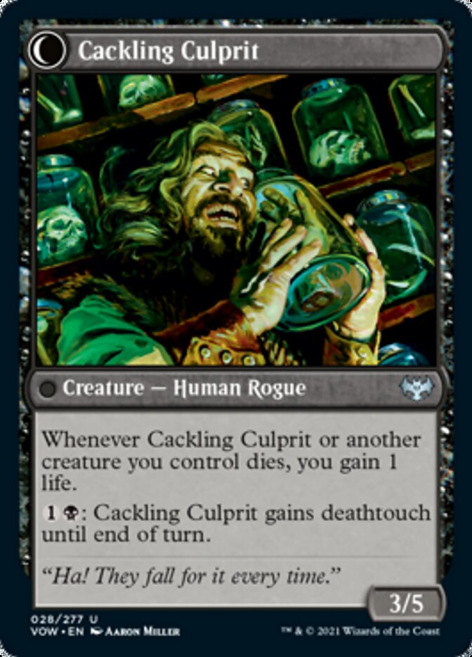 Panicked Bystander // Cackling Culprit [Innistrad: Crimson Vow] | Black Swamp Games