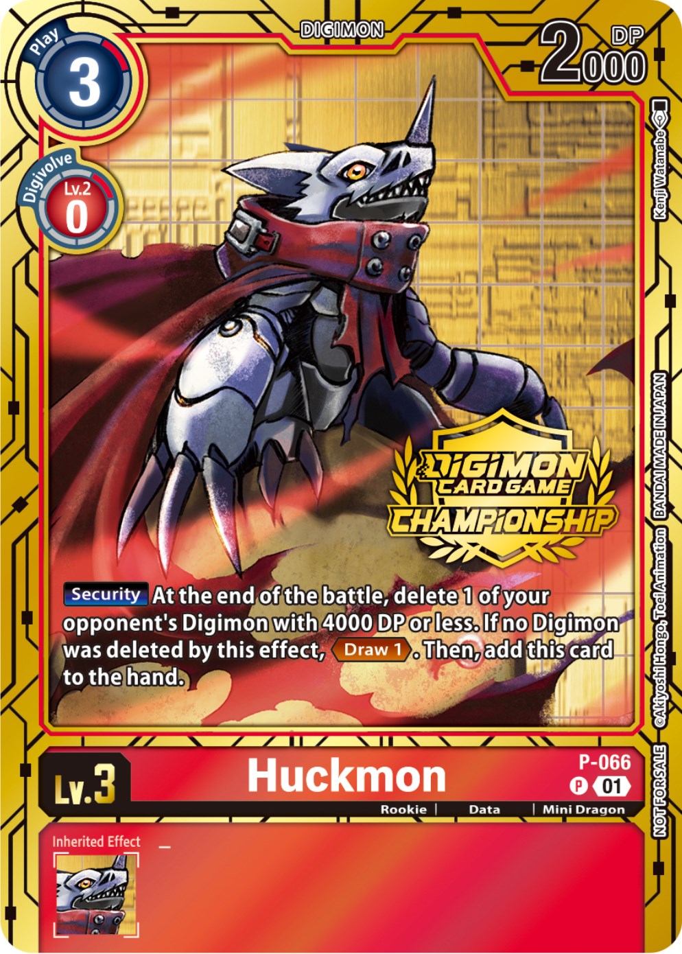 Huckmon [P-066] (Championship 2023 Gold Card Set) [Promotional Cards] | Black Swamp Games