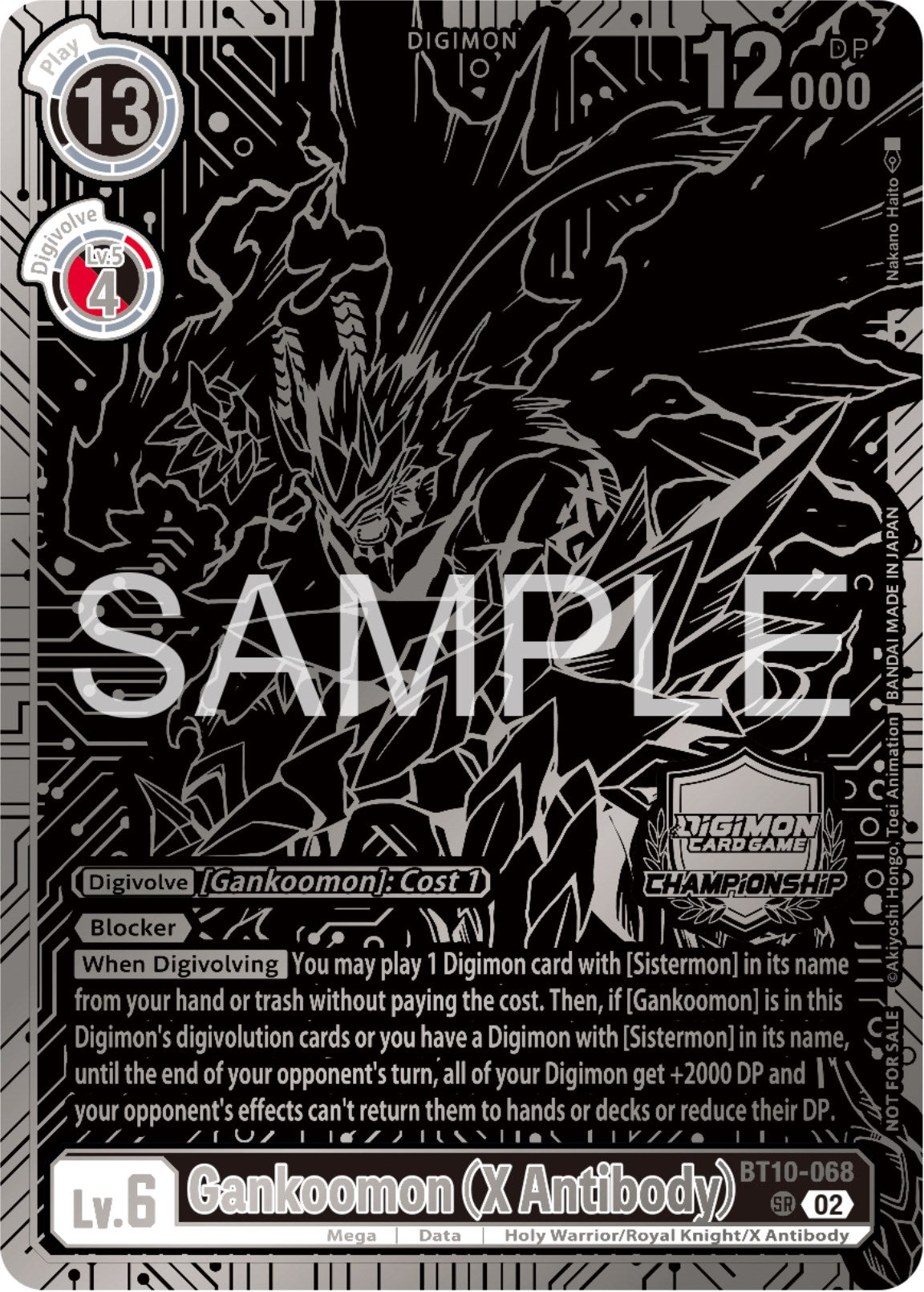 Gankoomon (X Antibody) [BT10-068] (2023 Championship Finals 2nd Place) [Xros Encounter Promos] | Black Swamp Games