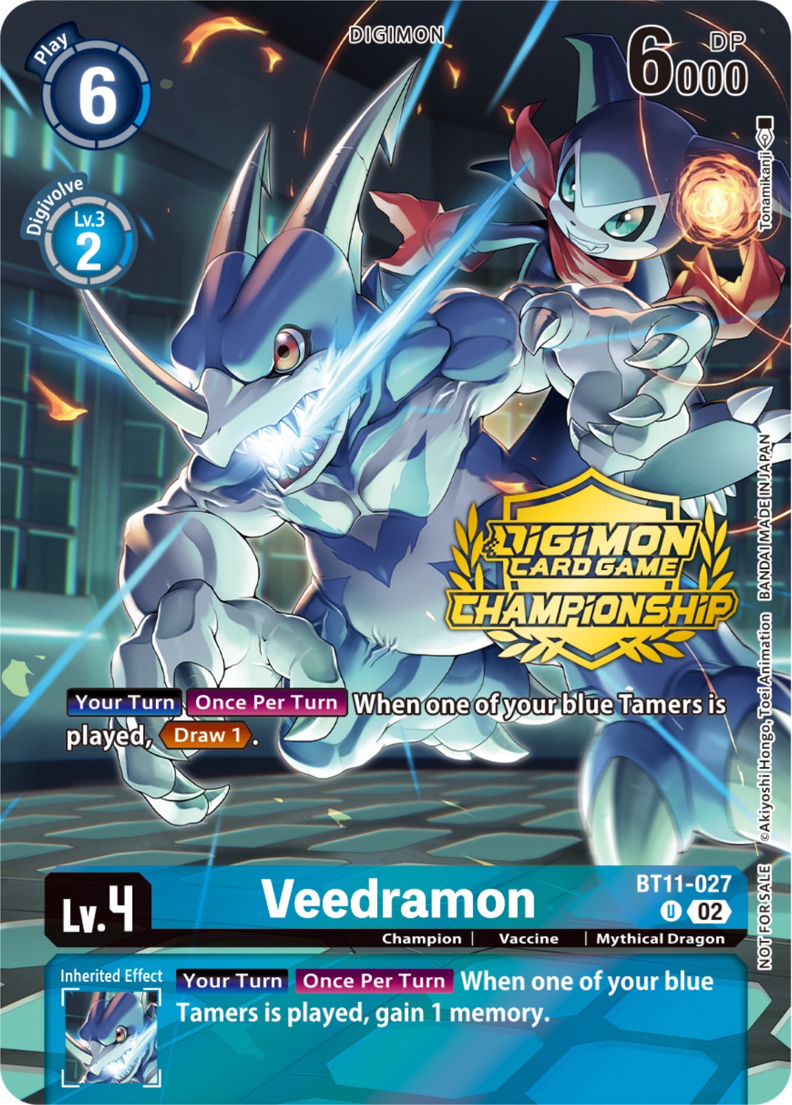 Veedramon [BT11-027] (Championship 2023 Tamers Pack) [Dimensional Phase Promos] | Black Swamp Games