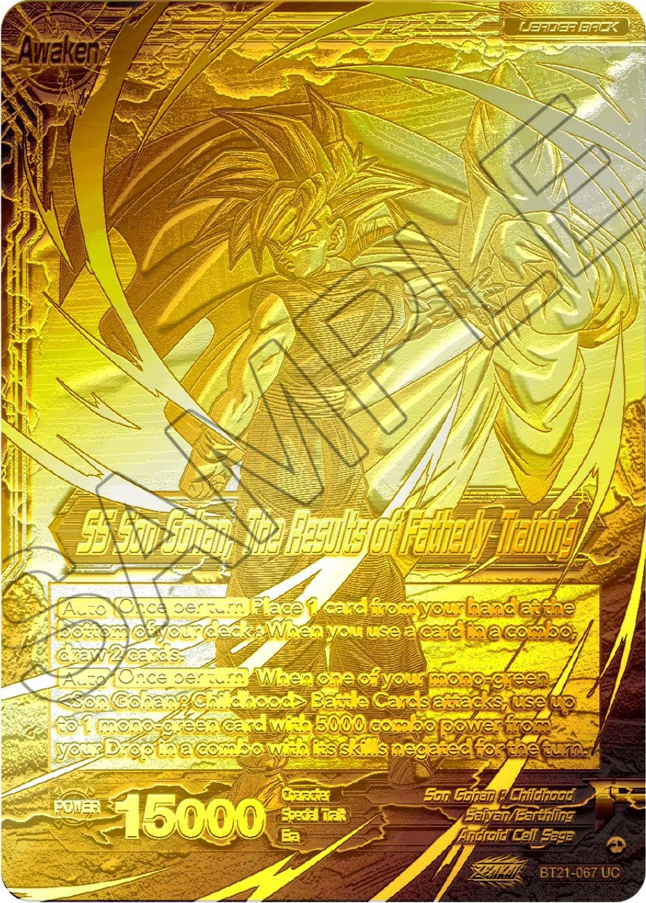 Son Gohan // SS Son Gohan, The Results of Fatherly Training (2023 Championship Finals) (Gold Metal Foil) (BT21-067) [Tournament Promotion Cards] | Black Swamp Games