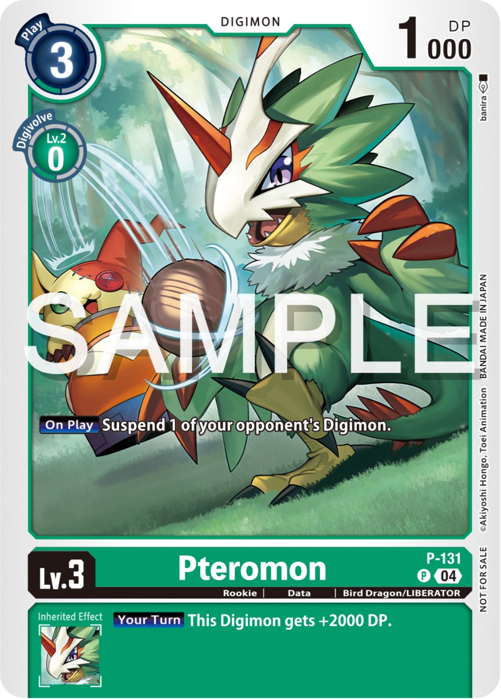 Pteromon [P-131] (Digimon Liberator Promotion Pack) [Promotional Cards] | Black Swamp Games