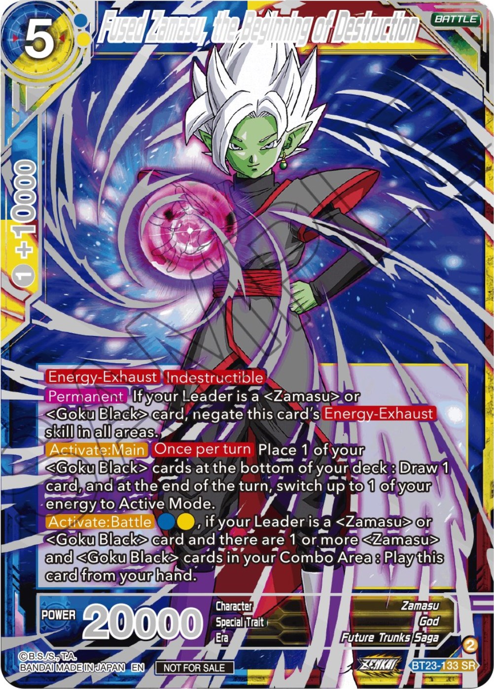 Fused Zamasu, the Beginning of Destruction (Championship 2023 Reward Alternate Art Card Set) (Holo) (BT23-133) [Tournament Promotion Cards] | Black Swamp Games