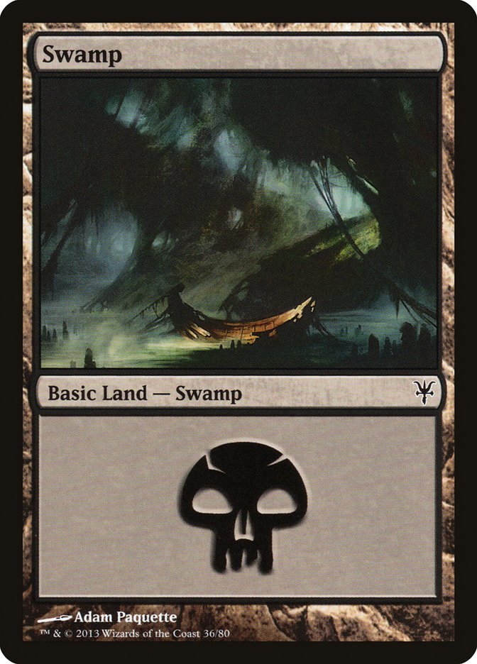 Swamp (36) [Duel Decks: Sorin vs. Tibalt] | Black Swamp Games