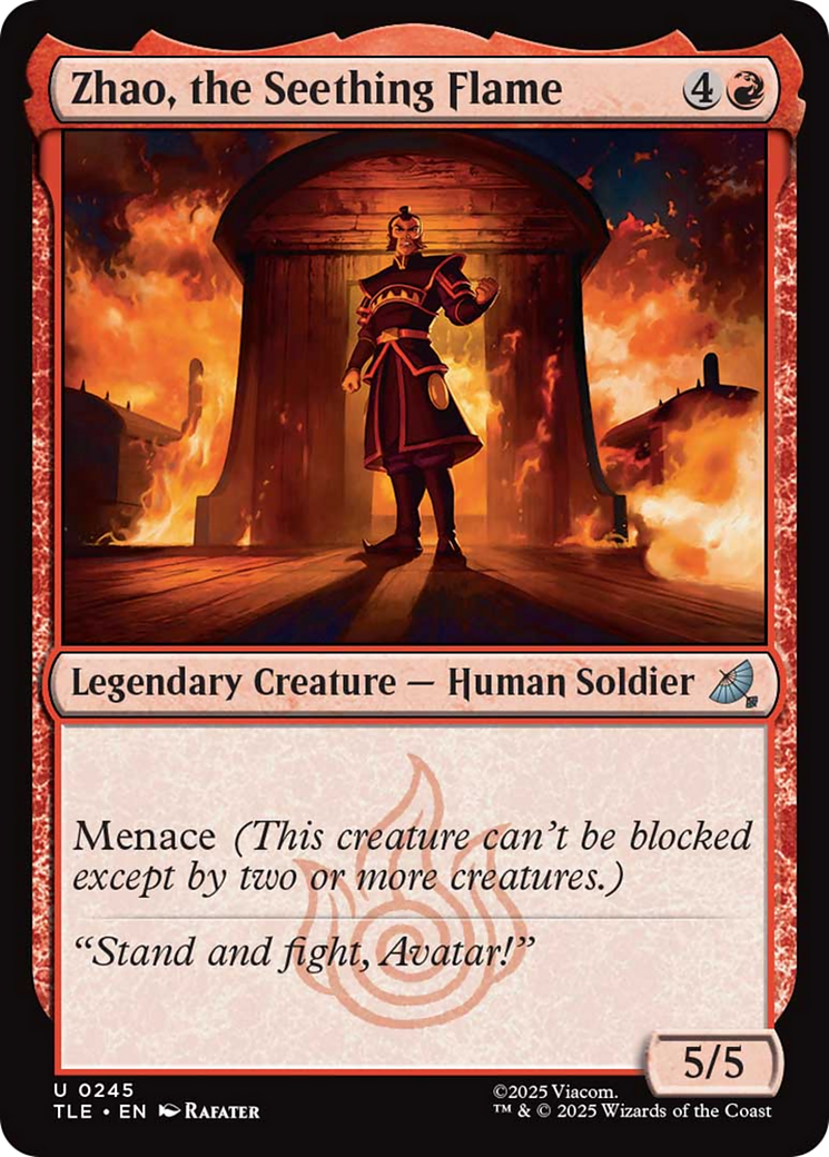 Zhao, the Seething Flame [Avatar: The Last Airbender: Eternal-Legal] | Black Swamp Games