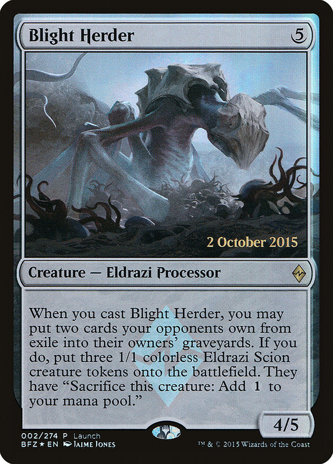 Blight Herder (Launch) [Battle for Zendikar Promos] | Black Swamp Games