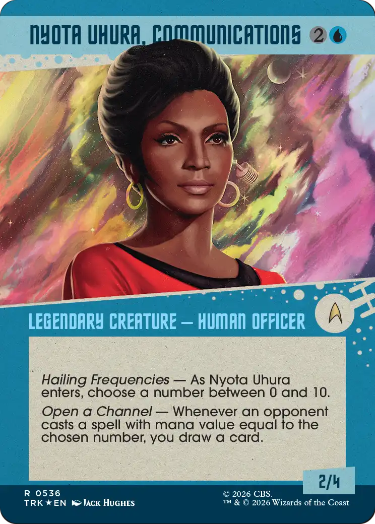 Nyota Uhura, Communications (Showcase) (Surge Foil) [Star Trek] | Black Swamp Games