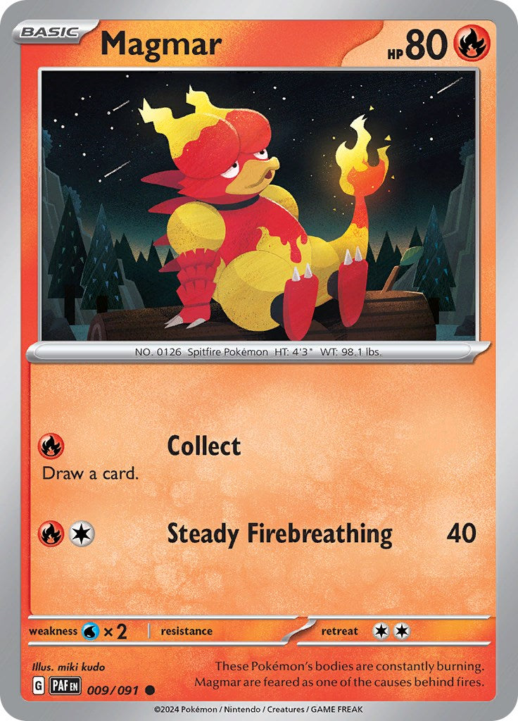 Magmar (009/091) [Scarlet & Violet: Paldean Fates] | Black Swamp Games