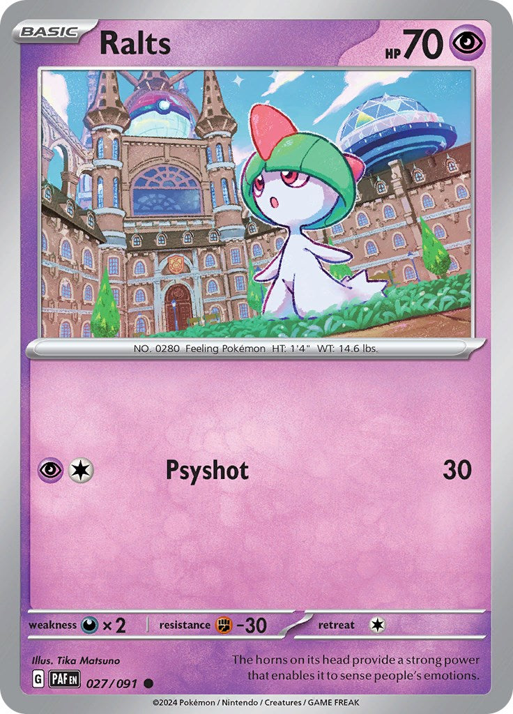 Ralts (027/091) [Scarlet & Violet: Paldean Fates] | Black Swamp Games