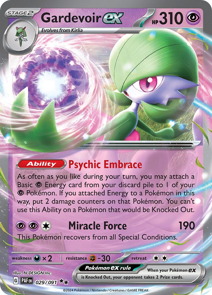 Gardevoir ex (029/091) [Scarlet & Violet: Paldean Fates] | Black Swamp Games