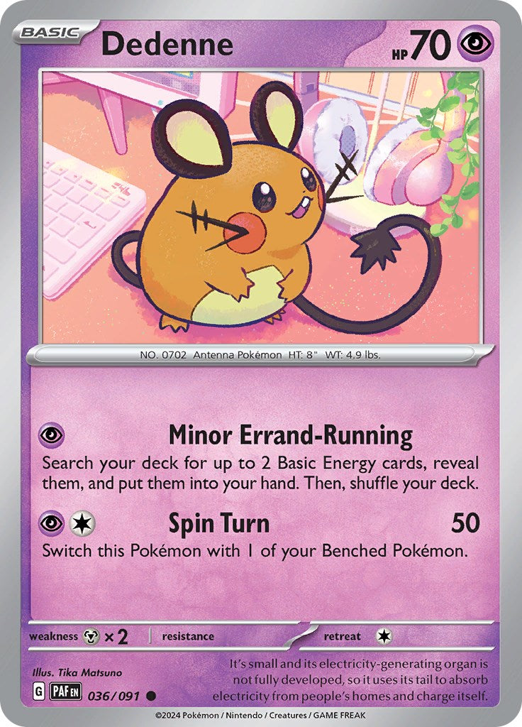 Dedenne (036/091) [Scarlet & Violet: Paldean Fates] | Black Swamp Games