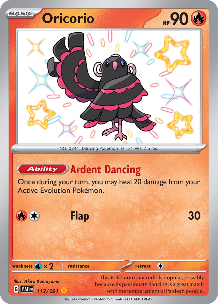 Oricorio (113/091) [Scarlet & Violet: Paldean Fates] | Black Swamp Games