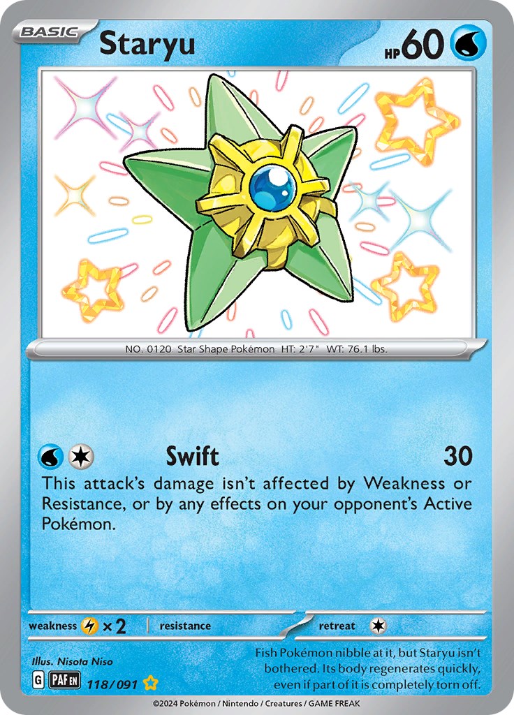 Staryu (118/091) [Scarlet & Violet: Paldean Fates] | Black Swamp Games