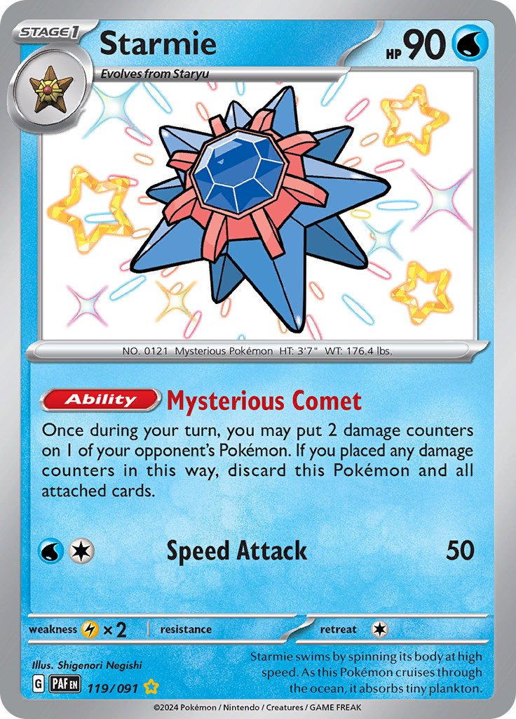 Starmie (119/091) [Scarlet & Violet: Paldean Fates] | Black Swamp Games