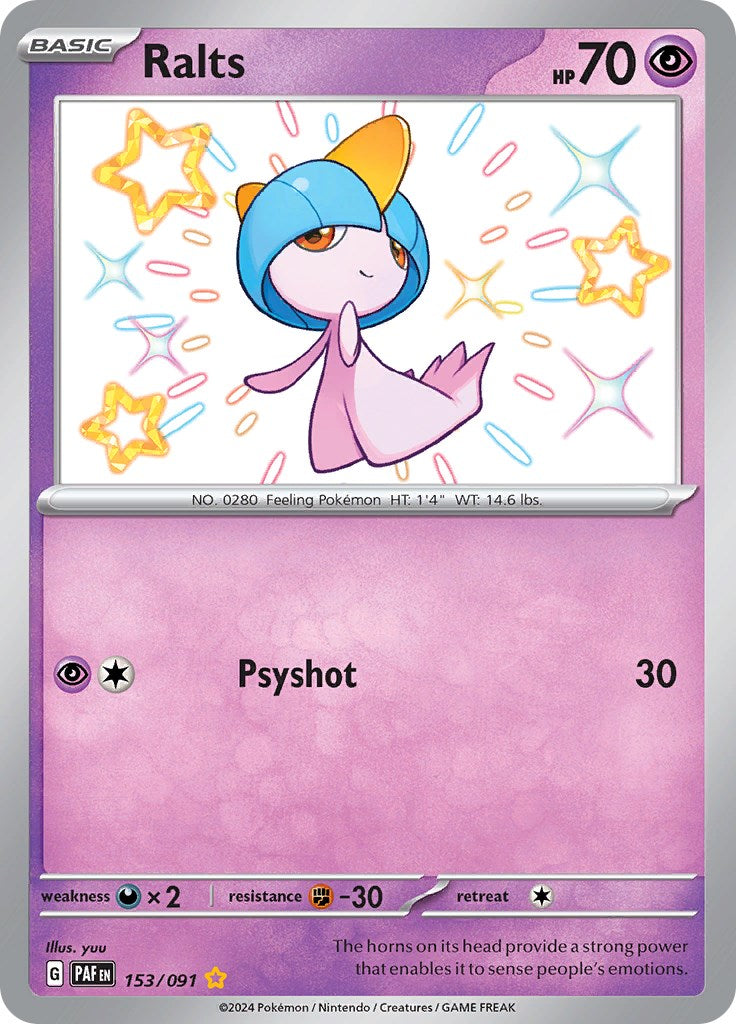 Ralts (153/091) [Scarlet & Violet: Paldean Fates] | Black Swamp Games