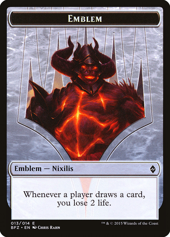 Ob Nixilis Reignited Emblem [Battle for Zendikar Tokens] | Black Swamp Games