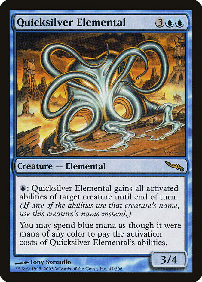 Quicksilver Elemental [Mirrodin] | Black Swamp Games