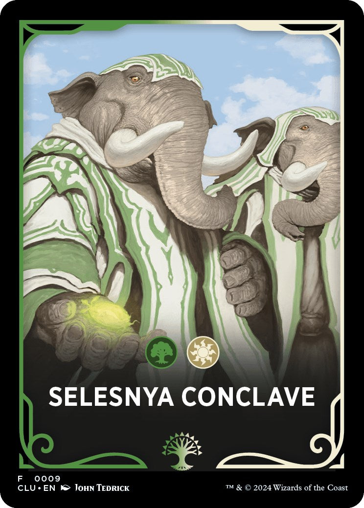 Selesnya Conclave Theme Card [Ravnica: Clue Edition Tokens] | Black Swamp Games