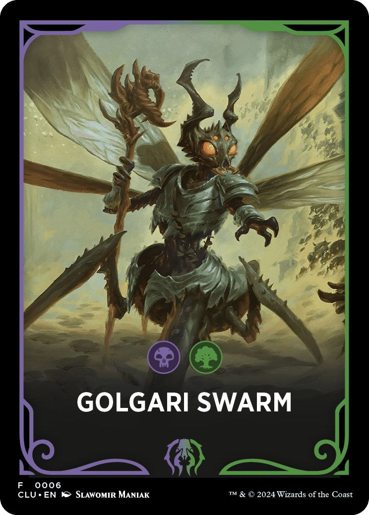 Golgari Swarm Theme Card [Ravnica: Clue Edition Tokens] | Black Swamp Games